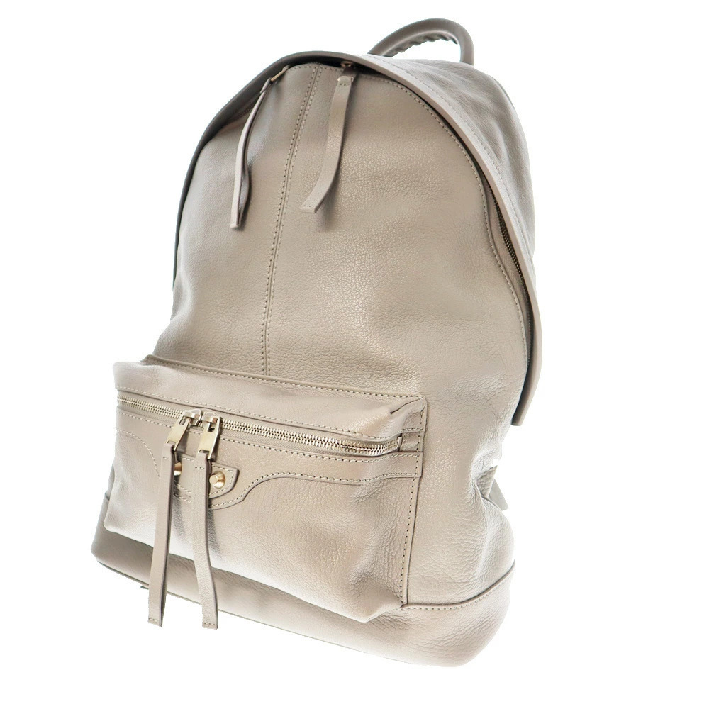 BALENCIAGA Backpack Rucksack Daypack Rucksack Bag Leather Gray